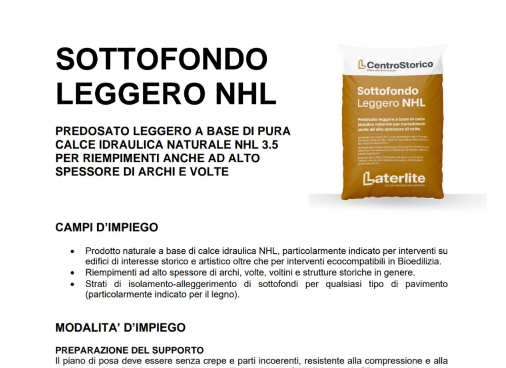 sottofondo leggero nhl scheda tecnica