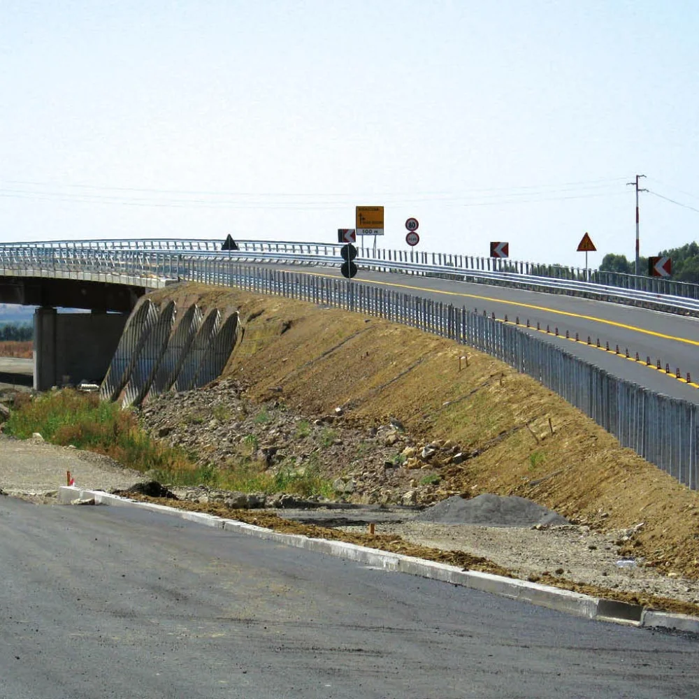 Spalla ponte, muri andatori e rampe d’allineamento